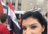 “Against sanctions in Syria Protest in Berlin today. Here is the speech that I held at the Protest amongst many great speeches from Syrians, an Iraqi, and a Palestinian speaker”/By Hanuna Majnouna