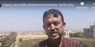Caesar Law, media misrepresented protests, Syrian resistance – Vanessa Beeley with Sweida citizen