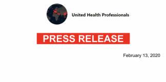 International Alert Message about COVID-19. United Health Professionals