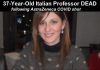 Entire City in Shock as Another Italian Professor Is Dead Following the AstraZeneca COVID Injection