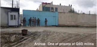US occupation removes 40 Daesh terrorists from prisons of QSD to its base in al-Shaddadi , Hasaka/SANA