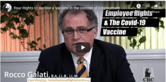 Your Rights to decline a Vaccine in the context of Employment