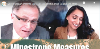 Get Well Soon Rocco! Two people engaged in a discussion, with text about India and censorship.