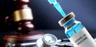Video: New Findings About the COVID-19 Vaccines. Reiner Fuellmich, Dr. Wolfgang Wodarg and Dr. Sam White A syringe and stethoscope with a judge's gavel in the background.