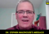 Dr. Stephen Malthouse’s Message to the Ottawa Freedom Convoy: “It’s a Murder Shot” A man speaking in a video with text overlay.