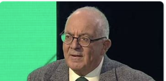 Thoughts on the endgame in Ukraine/By Tony Kevin, former Australian diplomat Elderly man in glasses and suit speaking on a TV show.