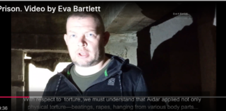 Nazi/Aidar Prison. Video by Eva Bartlett