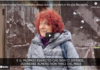 Azov were shooting from residential buildings, then setting them on fire after leaving/(Rangeloni) A woman with curly red hair speaks in an interview with subtitles in Italian.