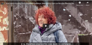 Azov were shooting from residential buildings, then setting them on fire after leaving/(Rangeloni)