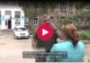 Real Testimony Versus War Propaganda: a Doctor Speaks A man talks to a woman outdoors, subtitles about Ukrainian soldiers shown.