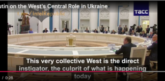 President Putin on the West’s Central Role in Ukraine