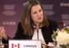 Yves Engler Confronts Chrystia Freeland on Canadian Special Forces fighting Russia, Arms Shipments, and NATO