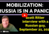 Russia is in Shock: People are Fleeing from Mobilization and War – Scott Ritter | 21.09 Interview
