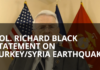 Col. Richard Black Statement on Turkey/Syria Earthquake