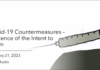 Covid-19 Countermeasurres – Evidence of the Intent to Harm