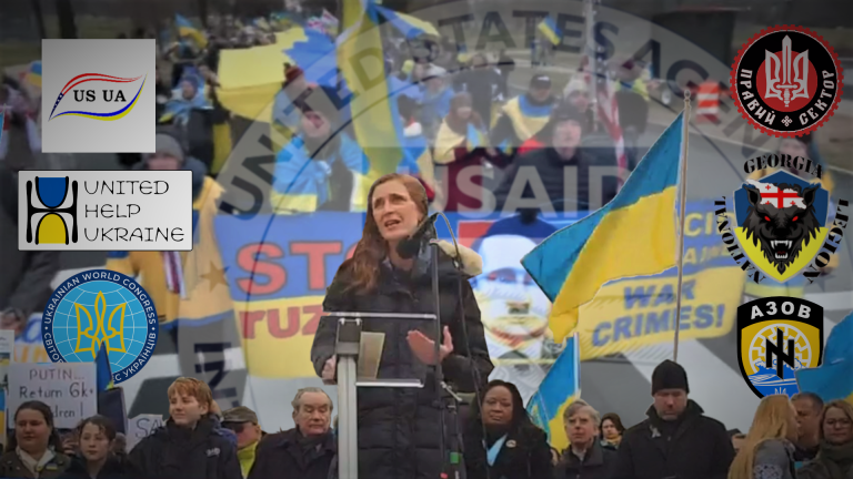 Top Biden Officials Address Pro-War Rally Led by Ukrainian Nazi Supporters/ By Alexander Rubinstein