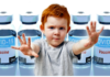 Scientists Call for Global Moratorium on mRNA Vaccines, Immediate Removal From Childhood Schedule/By Brenda Baletti, Ph.D. Young boy with red hair gesturing stop in front of vaccine vials.