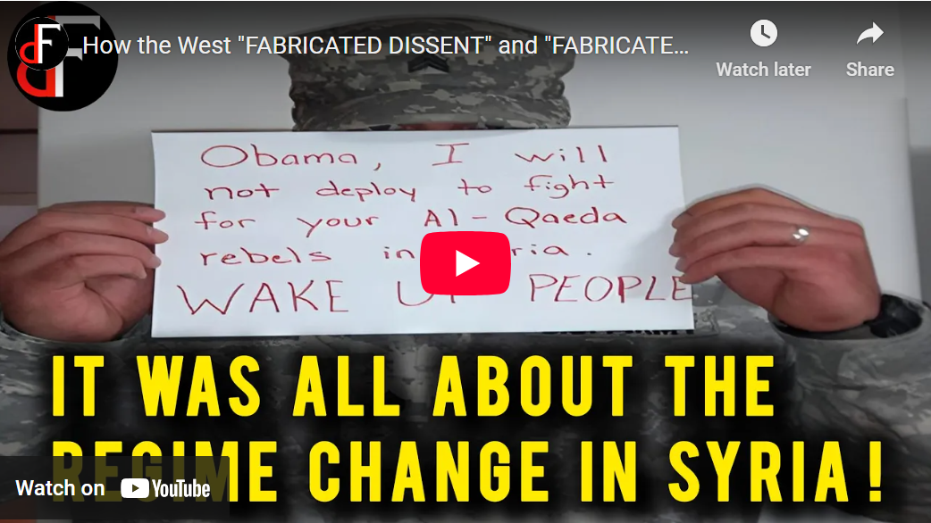 How the West “FABRICATED DISSENT” and “FABRICATED CONSENT” to Attack Syria?/ By Democracy Files and Mark Taliano