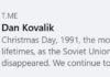 Christmas Day, 1991, the most tragic day in our lifetimes/ By Dan Kovalik