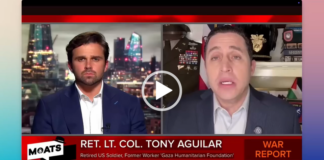 U.S Military Intelligence Supports ISIS and al Qaeda as Strategic Assets Split-screen TV news interview with anchor and guest