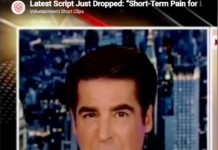 Latest Script Just Dropped: “Short-Term Pain for Long-Term Gain” Close-up of news broadcaster on studio screen