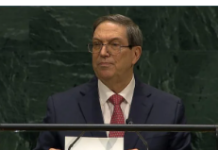 Statement of Cuba’s Foreign Minister at the UN General Assembly. “U.S. Aspiration of to Impose Peace through Force”/By H.E. Mr. Bruno Rodríguez Parrilla