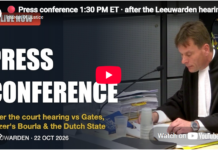 Press Conference: After the court hearing vs Gates, Pfizer’s Bourla and the Dutch State
